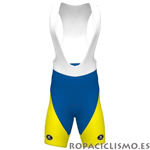 2020 Maillot Sport Vlaanderen-baloise Tirantes Mangas Cortas Blanco Amarillo Azul